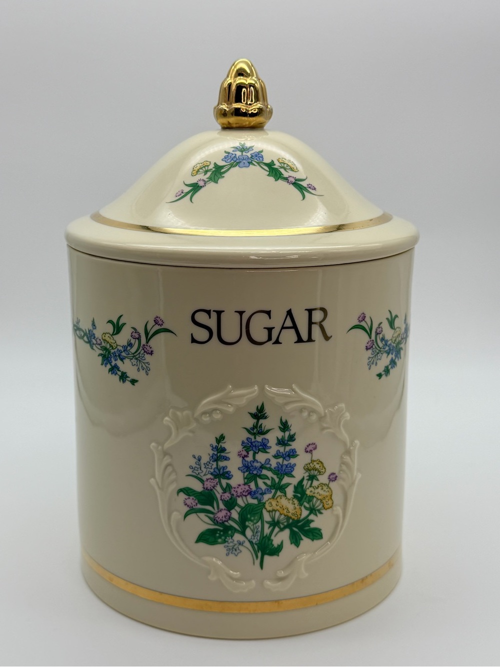 Lenox 1993 Spice Garden Sugar Canister